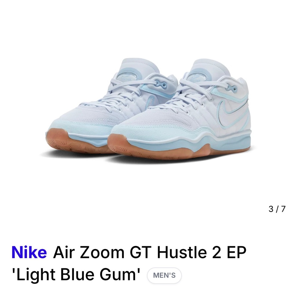 Nike Air Zoom GT Hustle 2 EP Light Blue Sneakers